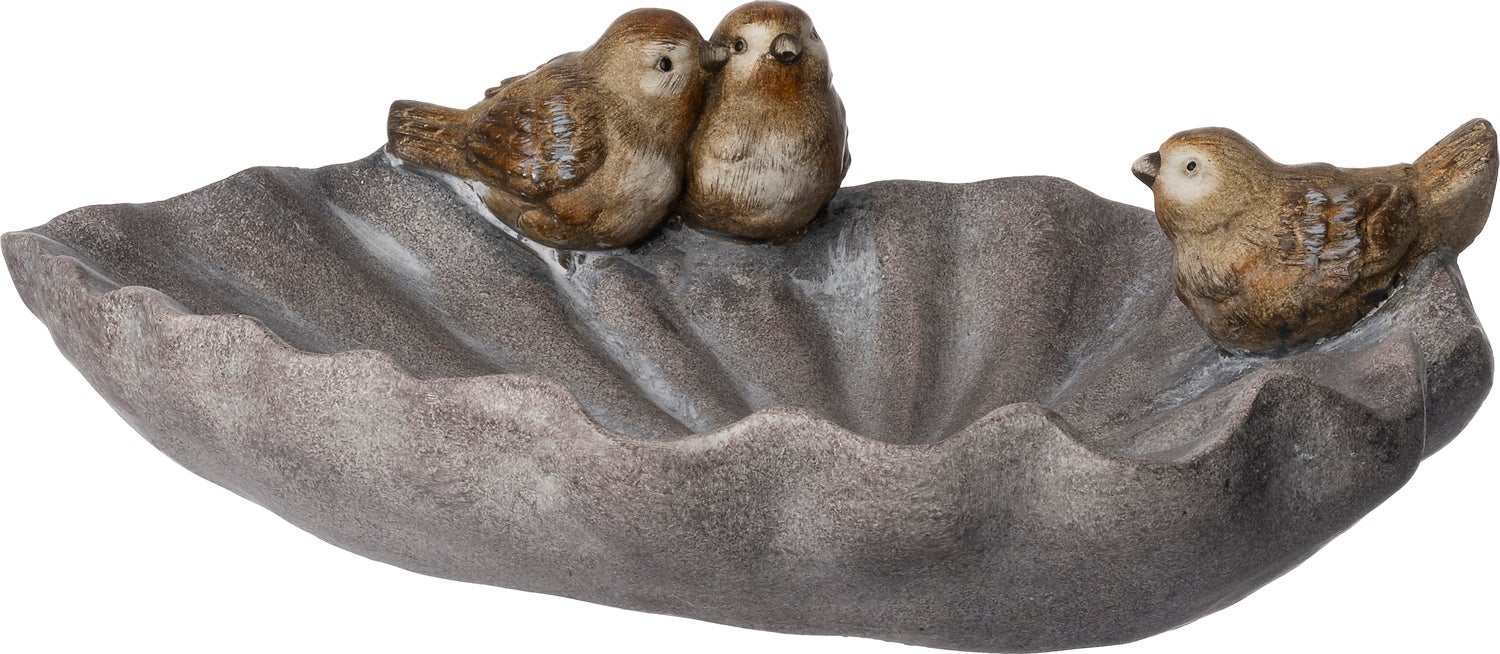 Intratuin tuinbeeld Jaylee vogels grijs / bruin 45 x 34 x 14,3 cm