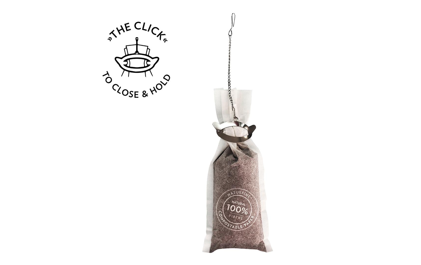 Kaffeefilter Coldbrew 60 StückKompostierbarer Kaffeefilter mit Click Halterung