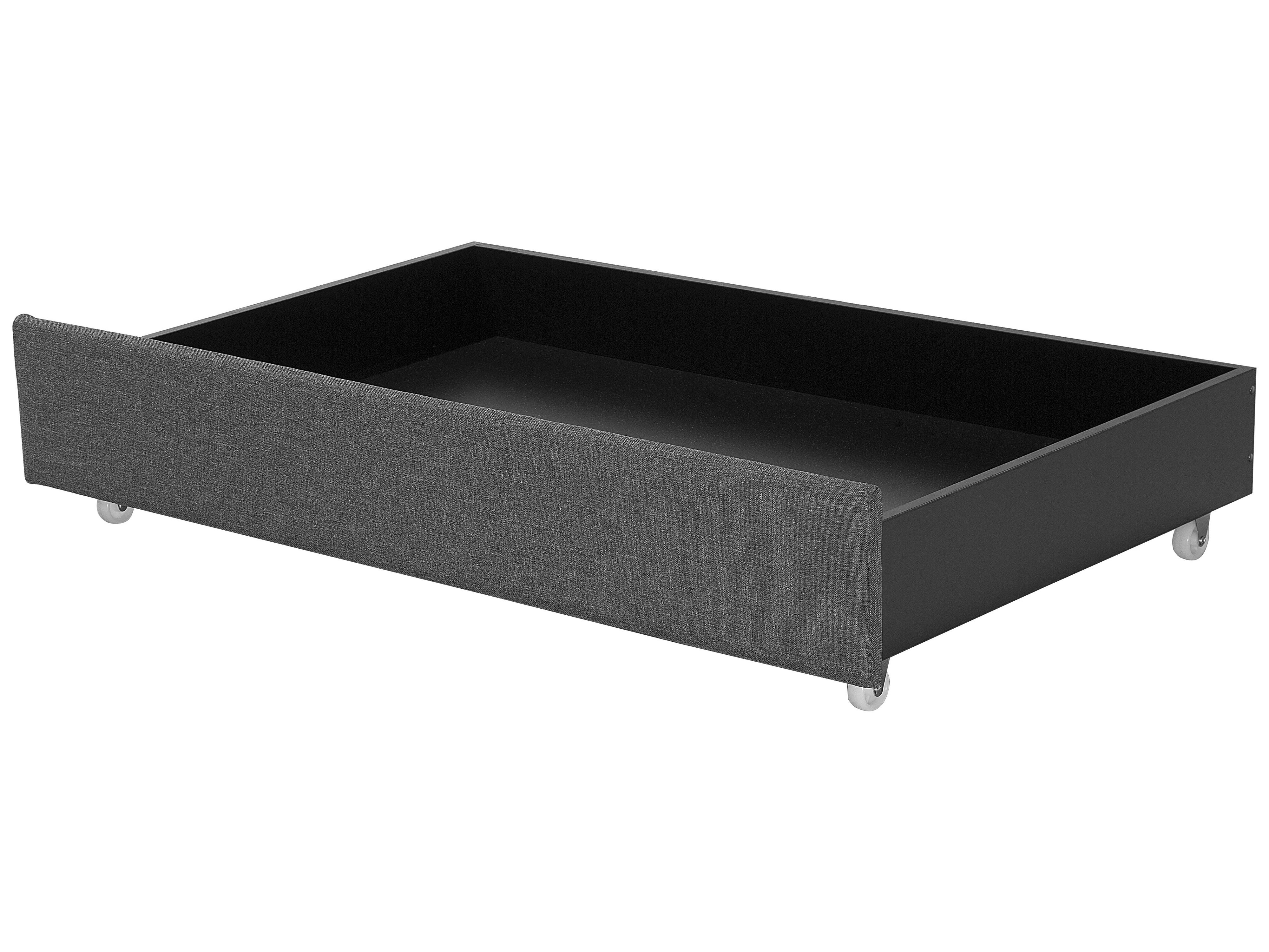 Bed met opbergladen Stof MONTPELLIER 180 x 200 cm LED Meerkleurig