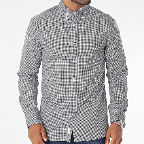 Chemise Manches Longues A Carreaux Soft Flex Gingham 2837 Bleu Marine
