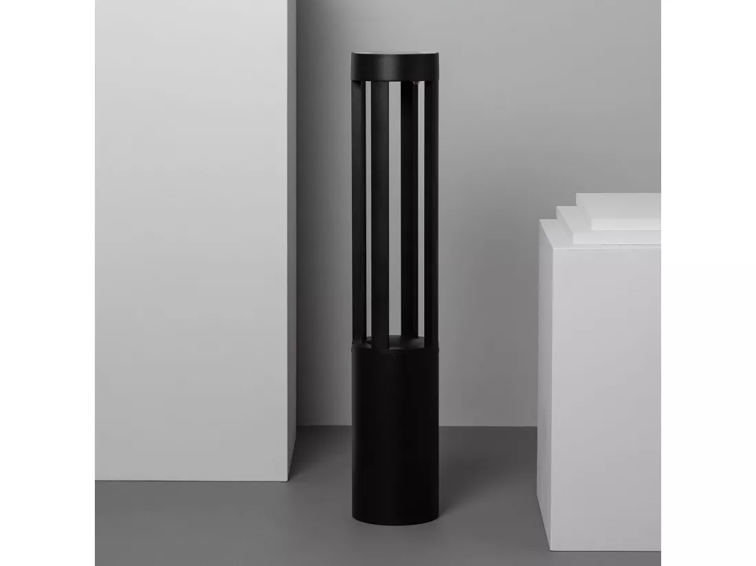 Balise LED Solaire Extérieure 1.5W en Saillie sur Pied 80cm Siparia 3000K Blanc chaud