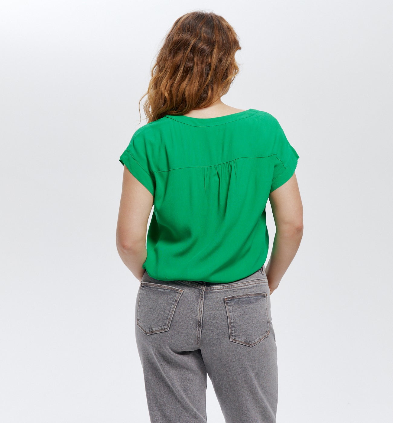 Blouse manches courtes Femme - Vert