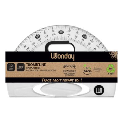 Wonday Tromb'line - Rapporteur - 12 cm - RPET plastic
