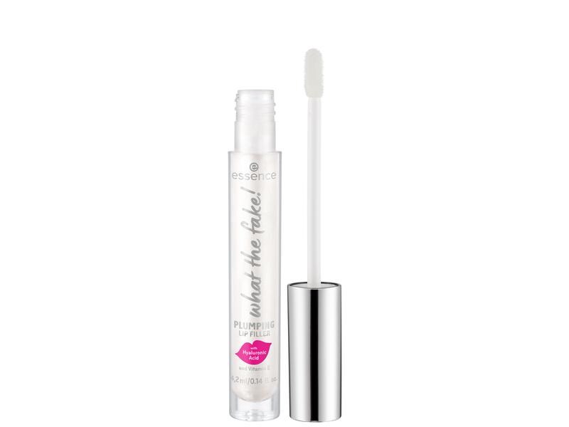 essence Lip Booster What The Fake! Plumping Lip Transparent Pflegender Lip Booster für volle voluminöse Lippen mit einem angenehm kühlenden Effekt