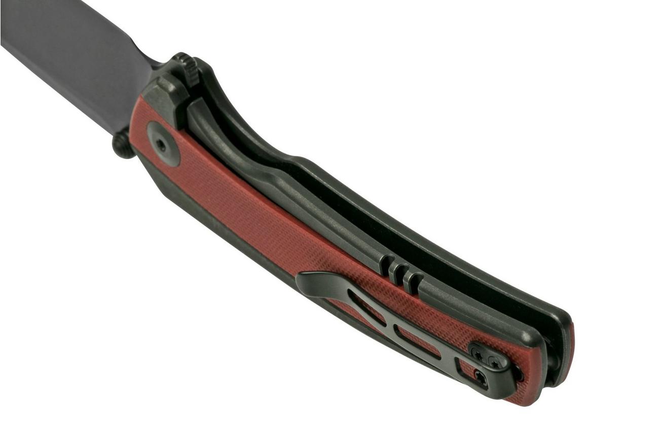 Civivi Teraxe C20036-1 Burgundy G10 Black Steel, zakmes