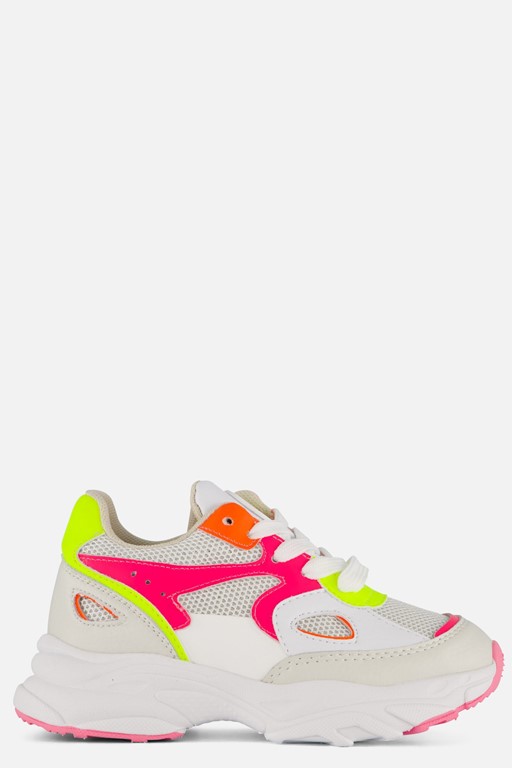 Muyters Neon Sneakers wit Synthetisch