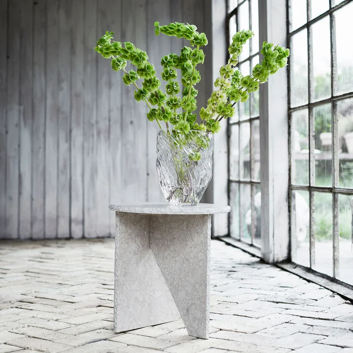 Muubs - Mud Vase, Ø 16 x H 25 cm, oyster
