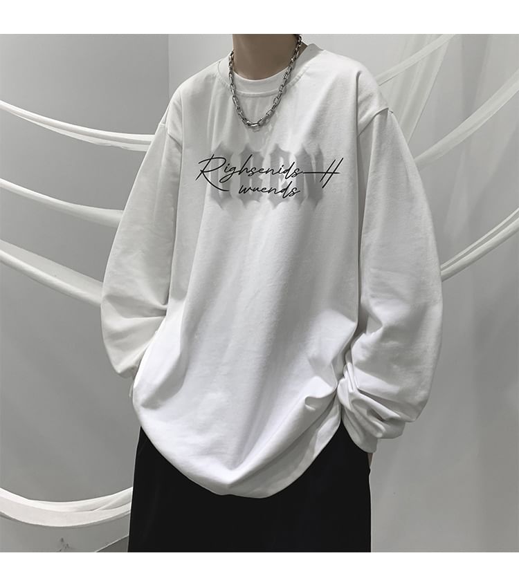 blastealle - Sweatshirt met ronde hals en letterprint