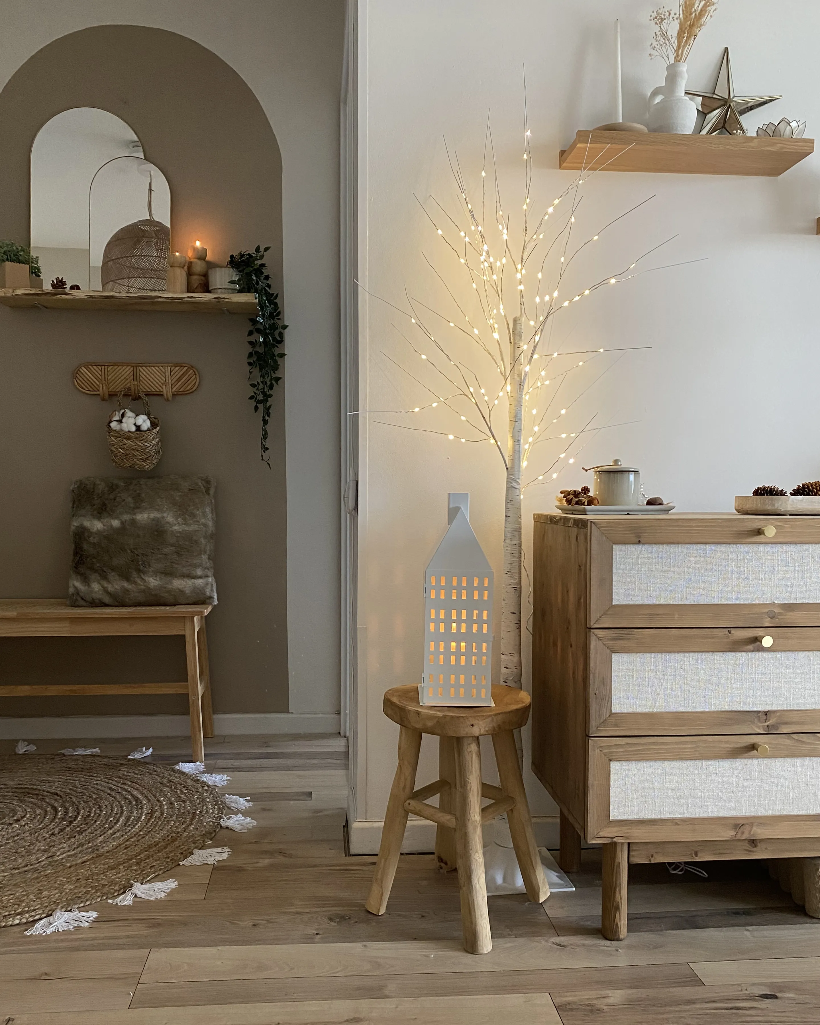 Buitendecoratie LED LAPPI Kerstboom 160 cm Wit