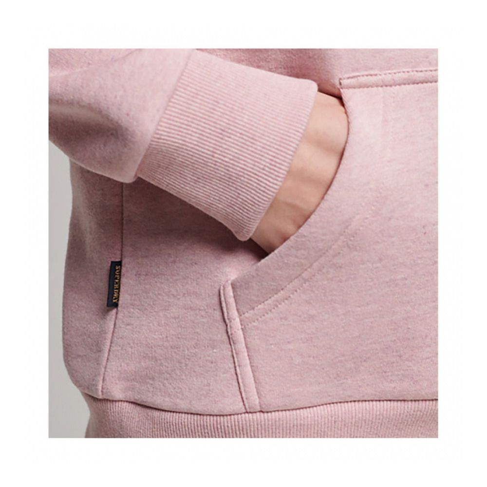 Superdry VL SCRIPTED COLL - Sweat Femme la soft pink marl