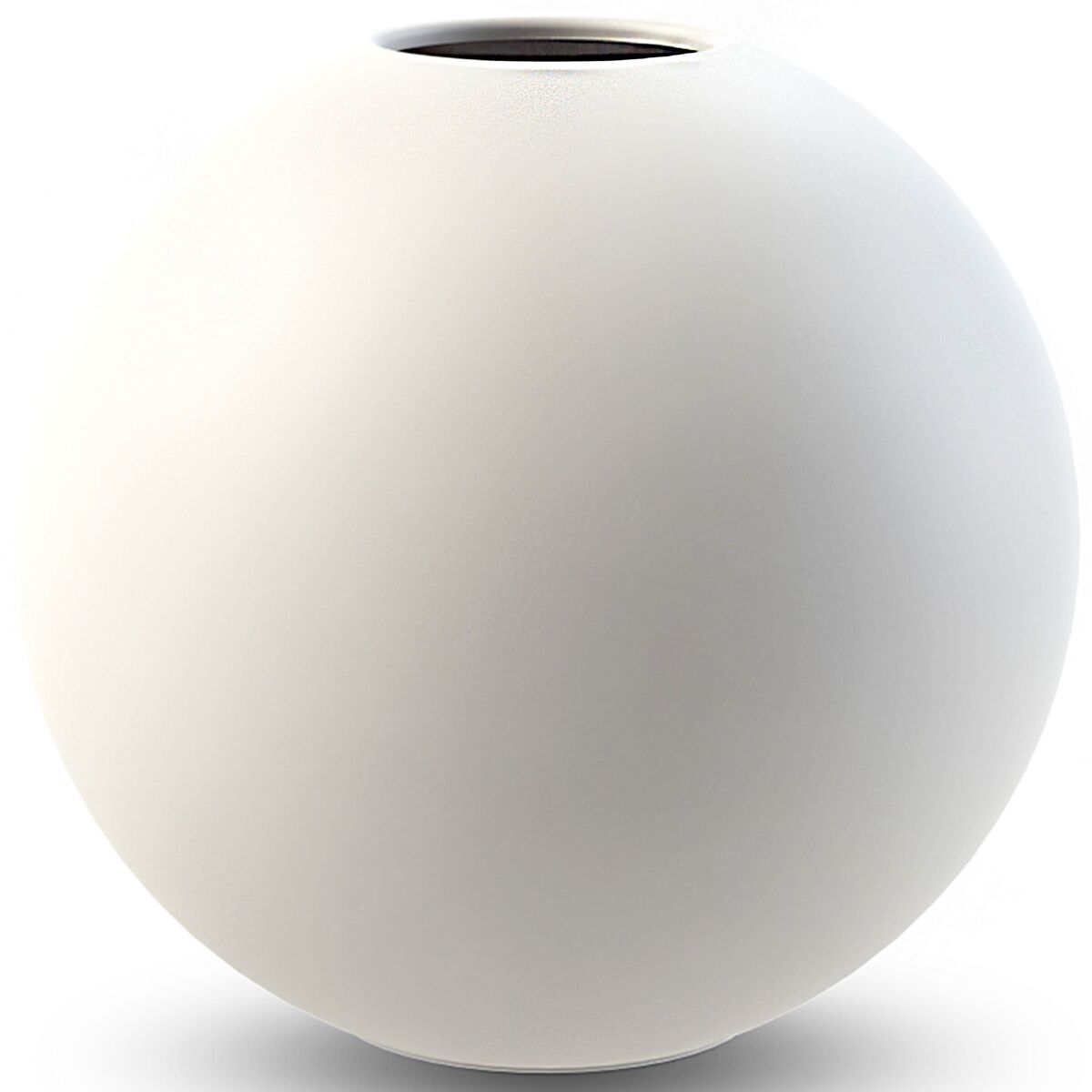 Ball vase, 20 cm, white