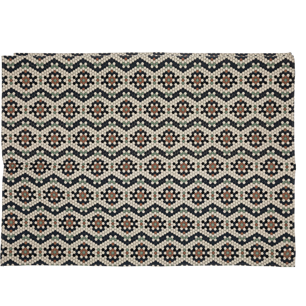 Tapis imprimé en coton 170x120cm
