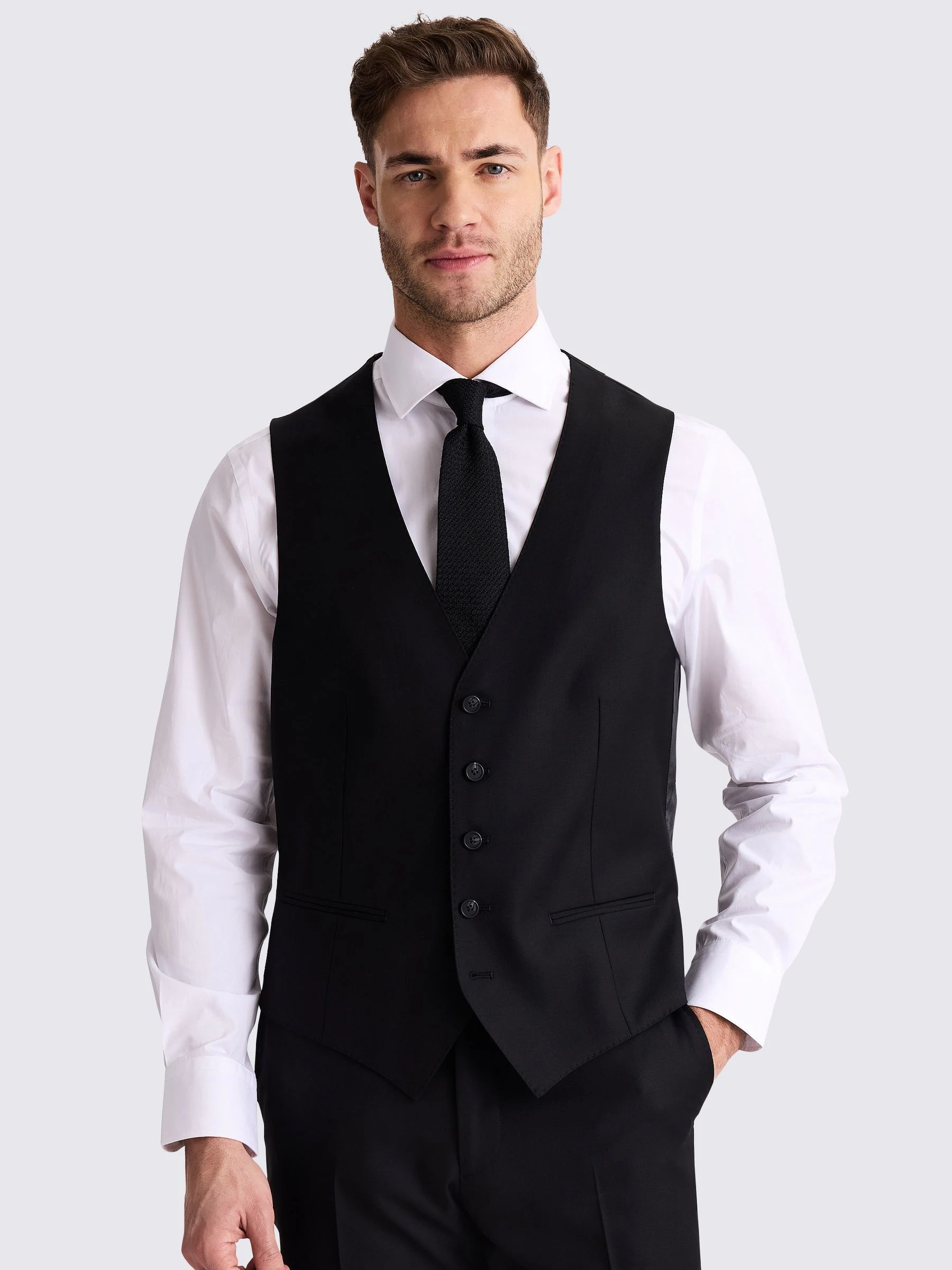 MOSS Tailored Fit Stretch Waistcoat