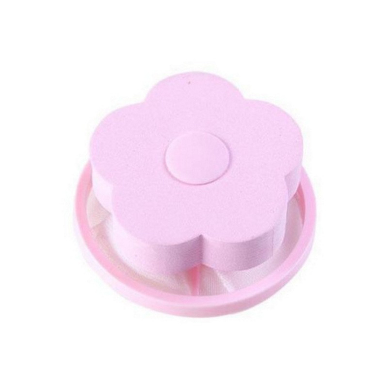 Wiederverwendbarer Haustier Haarentferner Flusennetz für die Waschmaschine - Pink