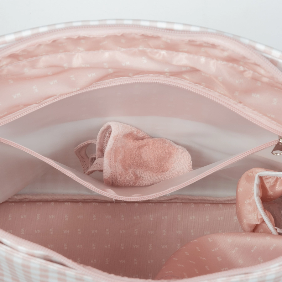 Walking Mum Wickeltasche I Love Vichy Rosa