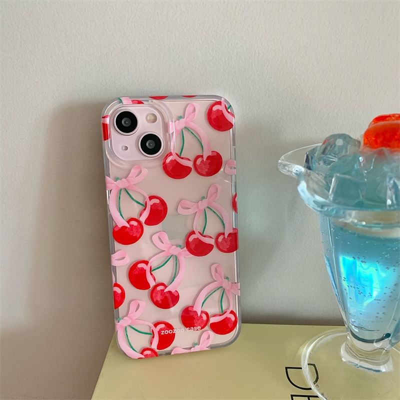 Elliure - Cherry Phone Case - iPhone 16 Pro Max / 16 Pro / 16 Plus / 16 / 15 Pro Max / 15 Pro / 15 Plus / 15 / 14 Pro Max / 14 Pro / 14 Plus / 14 / 13 Pro Max / 13 Pro / 13 / 13 Mini
