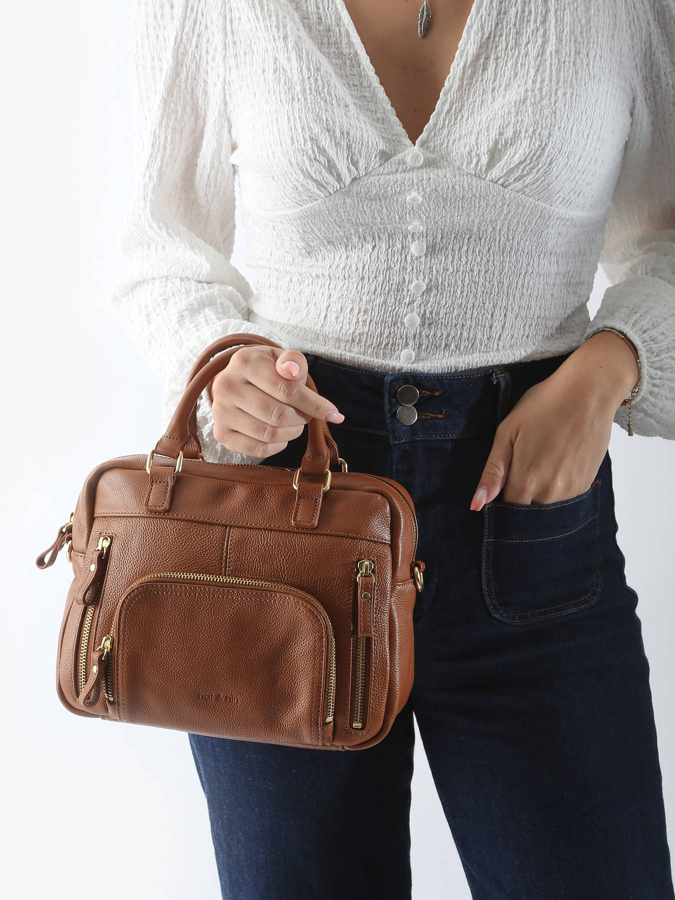 Sac bandoulire Baby Macy cuir NAT ET NIN