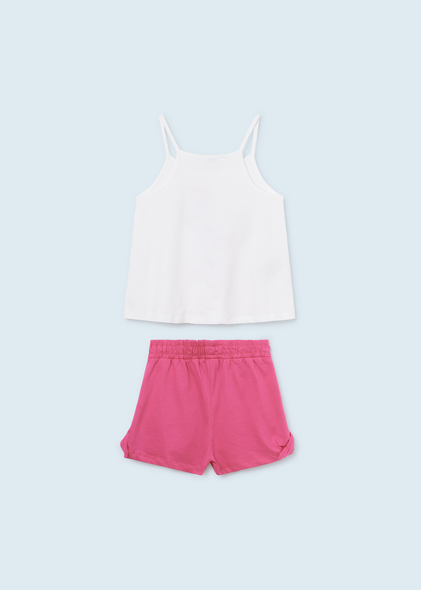 Conjunto de duas peças em algodão sustentável para meninas
