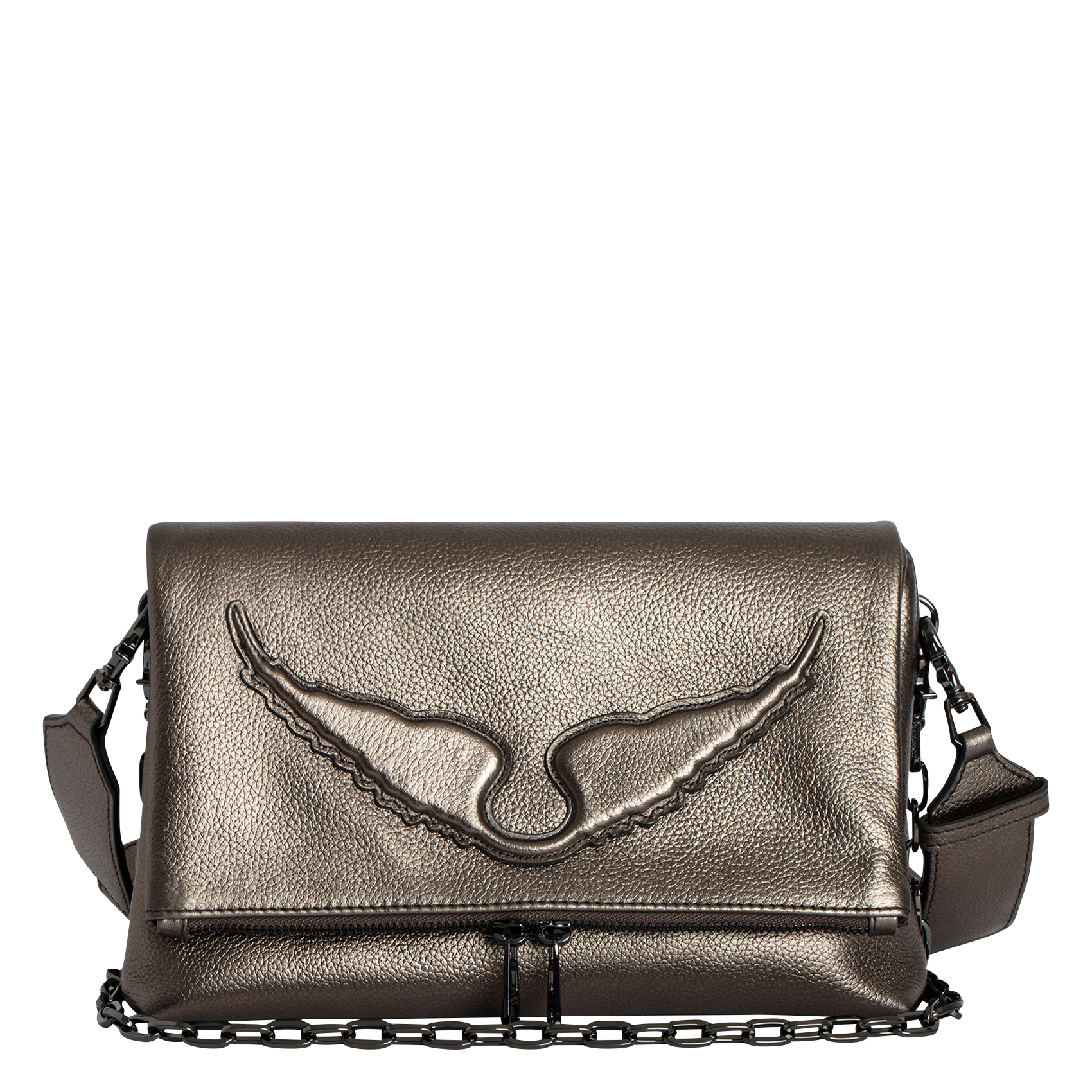 ROCKY WINGS - Sac bandoulière en cuir | Noir