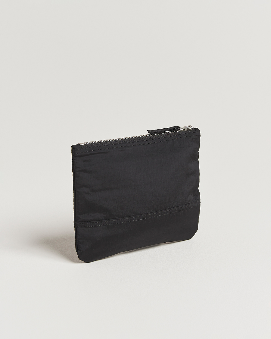 Stone Island Nylon Metal Zip Wallet Black