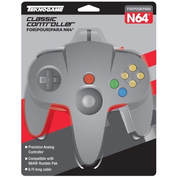Teknogame Controller Grey Nintendo 64 N64