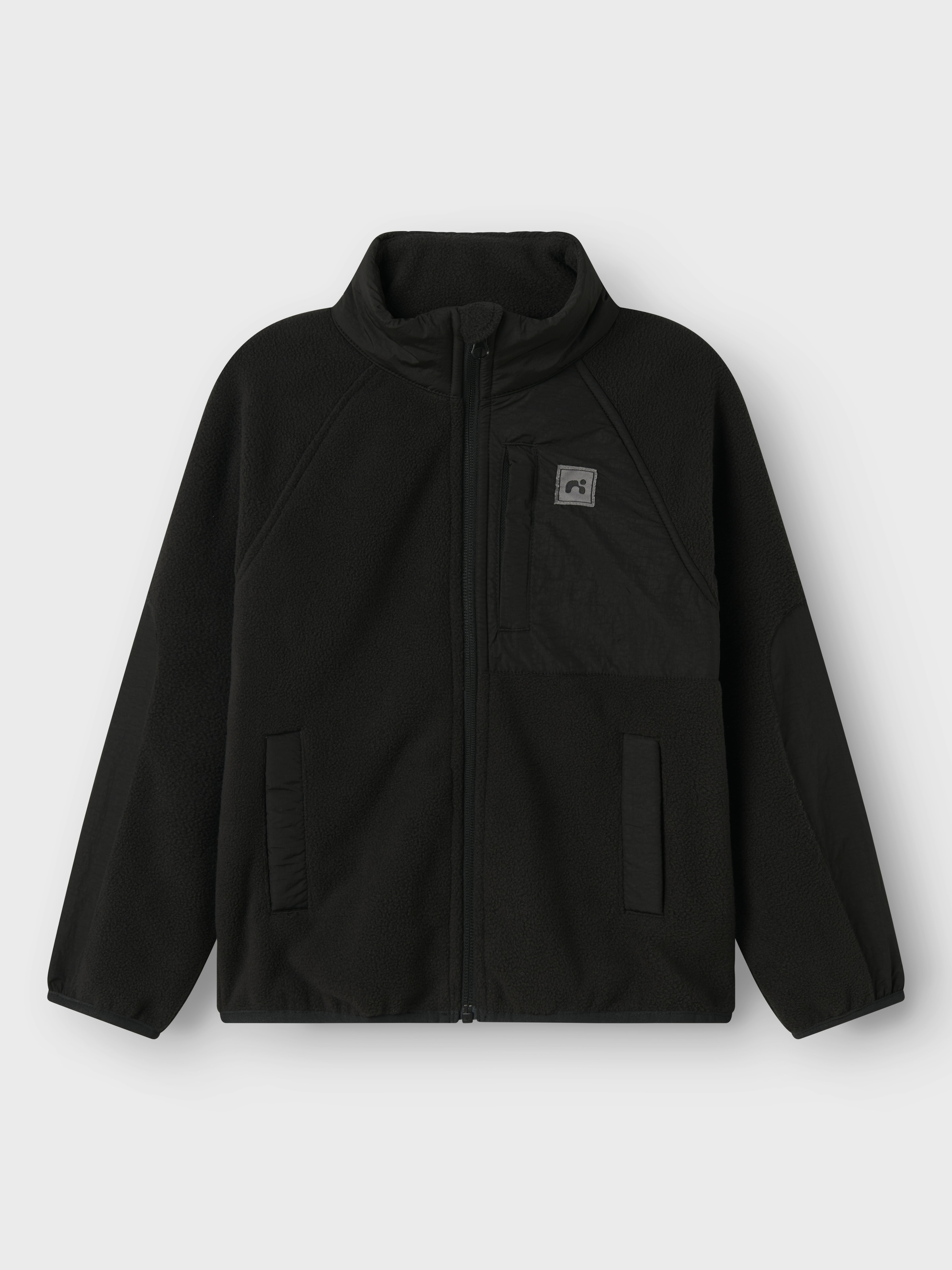 Name It Fleecejacke »NKNMYLES FLEECE JACKET NOOS« ohne Kapuze im Materialmix und cooler Colorblocking-Optik