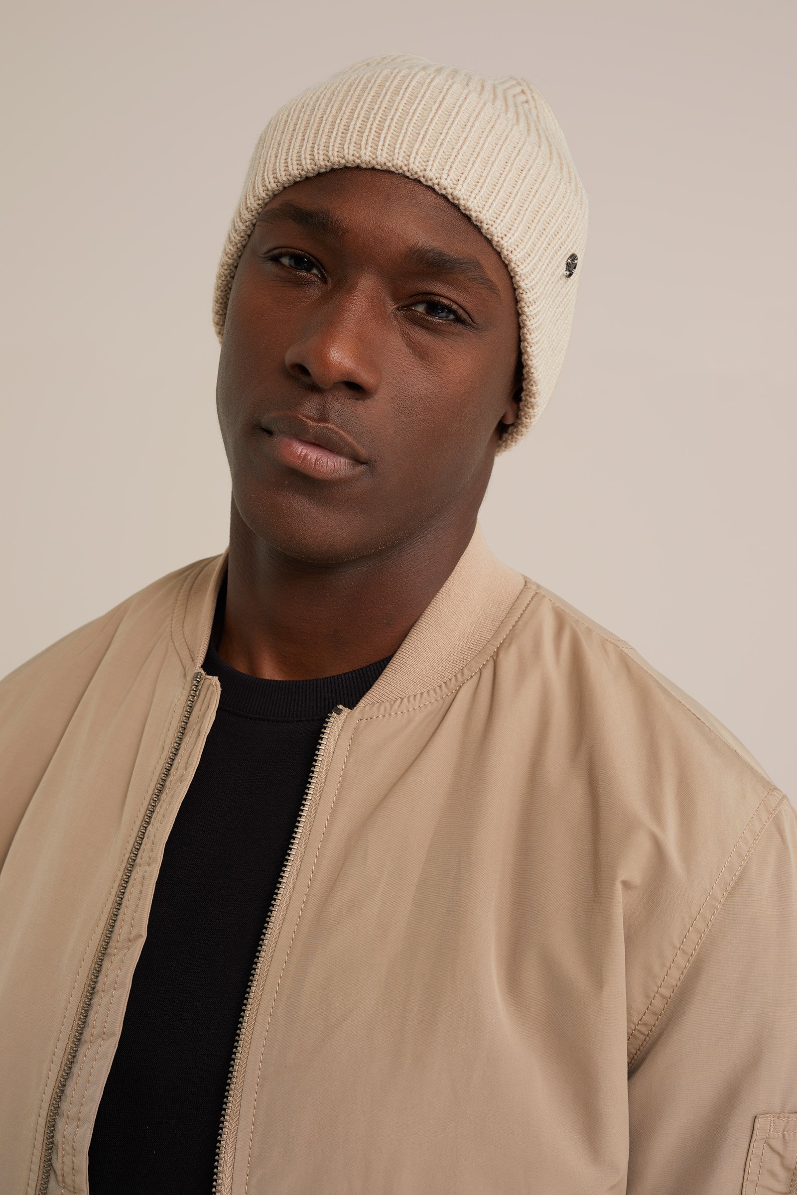 beanie WE Fashion Beige