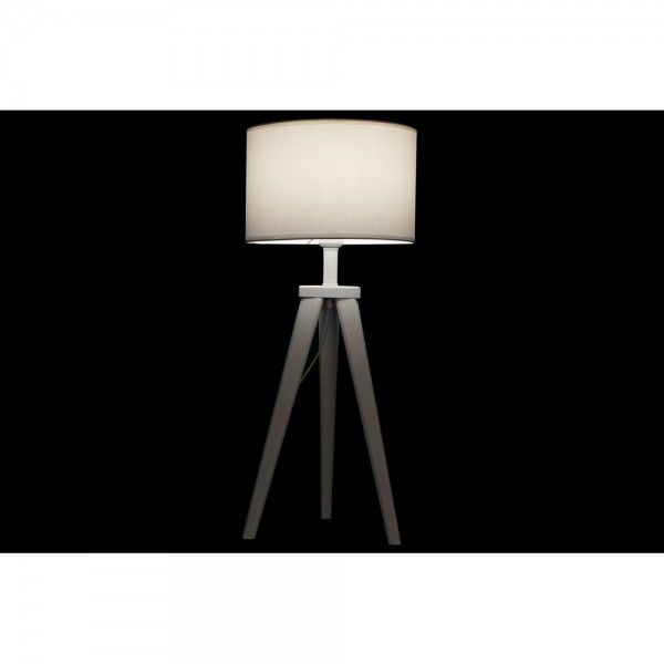 Lampe de bureau blanc polyester bois 220 v 50 w