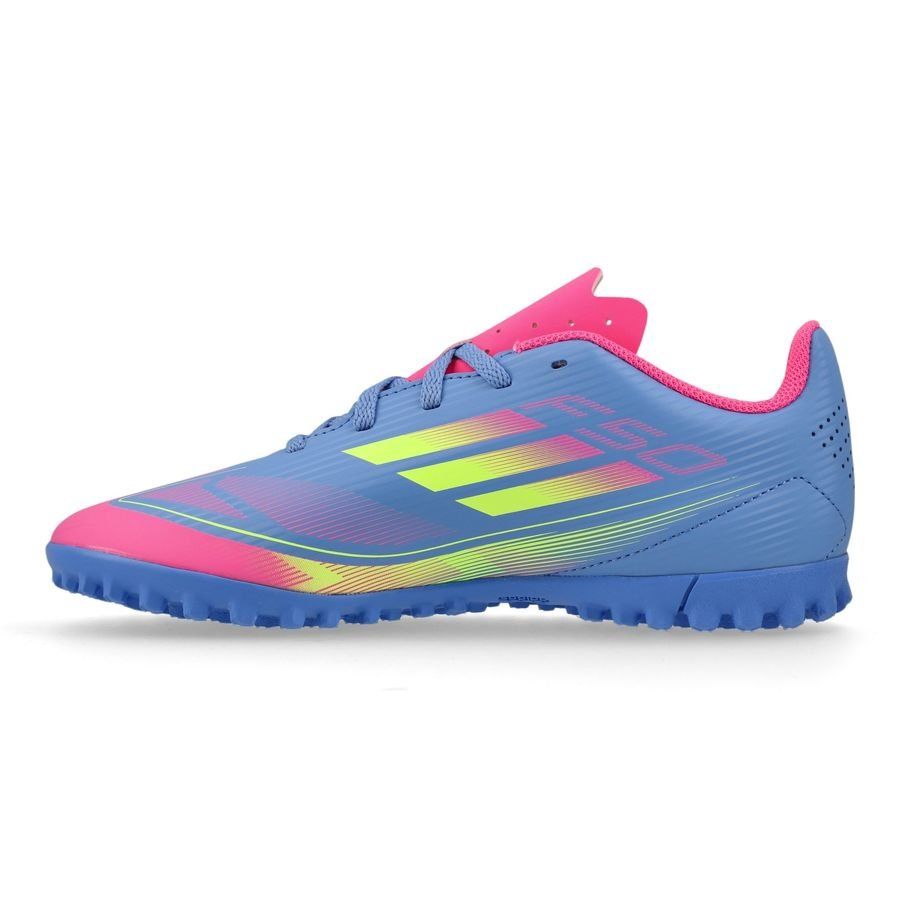 adidas F50 Club TF Celestial Victory - Blue Fusion/Lucid Lemon/Lucid Pink Enfant