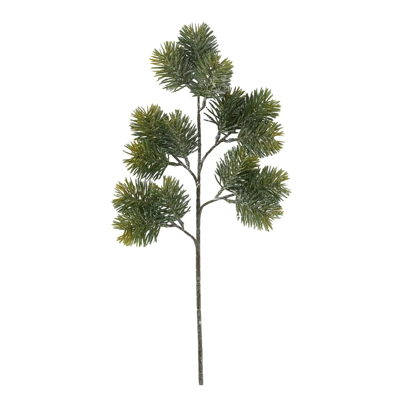 Zweig Tanne/Frost, grün/weiß, 45 cm