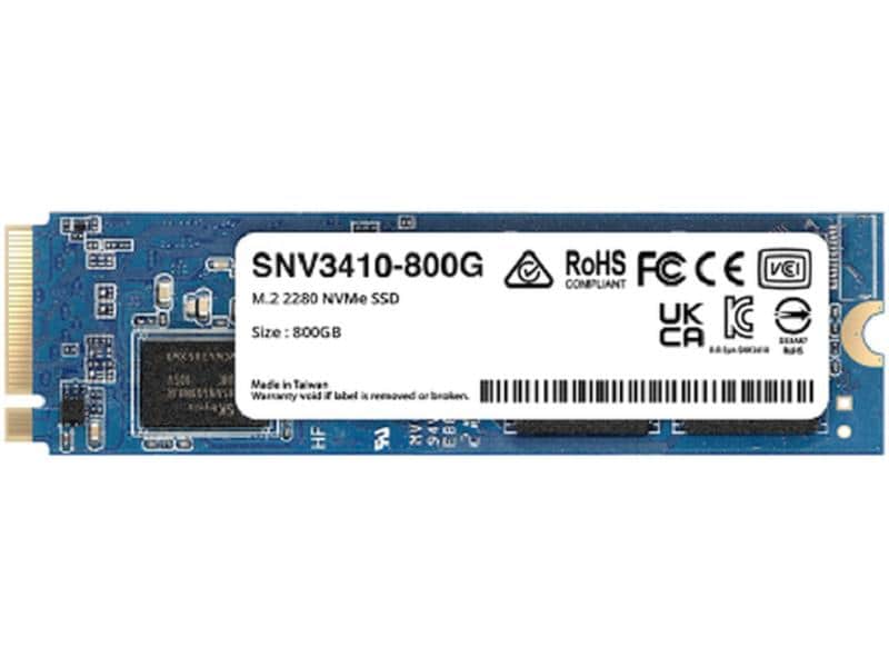 Synology SSD SNV3410 M.2 2280 NVMe 800 GB Langlebige SSD für anspruchsvolle Caching-Workloads