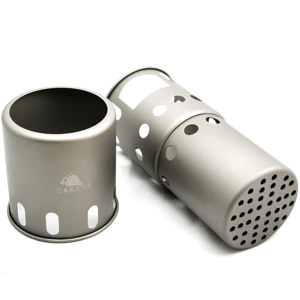 Réchaud multi combustible TOAKS TITANIUM BACKPACKING WOOD BURNING STOVE (SMALL)
