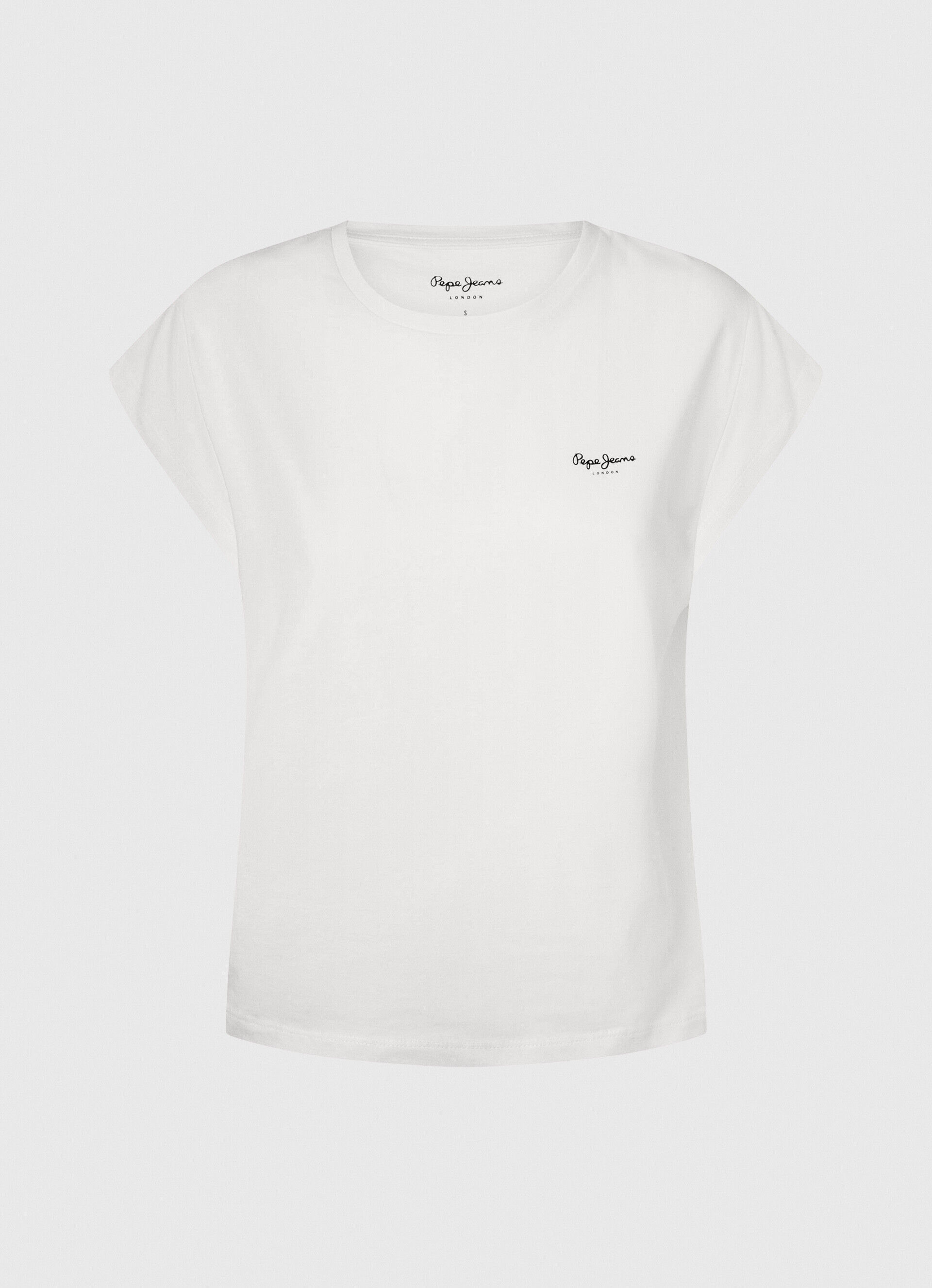 CAMISETA COM LOGOTIPO ESTAMPADO NA MANGA - branca
