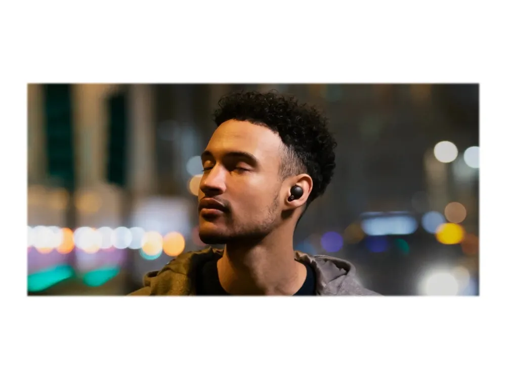 [OUTLET] - Sony WF-1000XM4 - Ægte trådløse øretelefoner med mik. - i øret - Bluetooth - aktiv støjfjerning - sort
