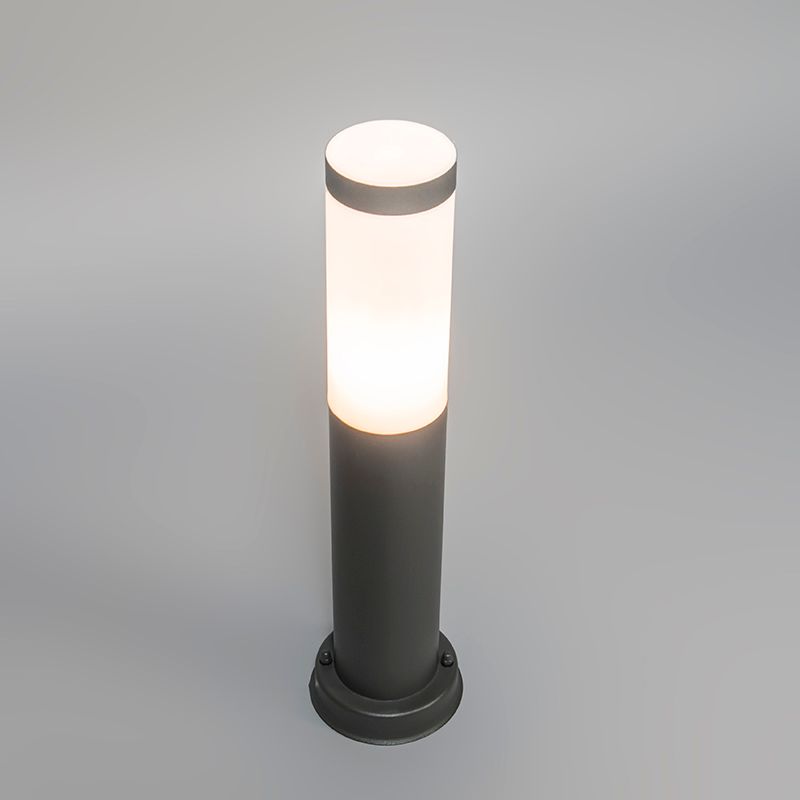 Buitenlamp paal antraciet 45 cm IP44 - Rox met grondpin en kabelmof