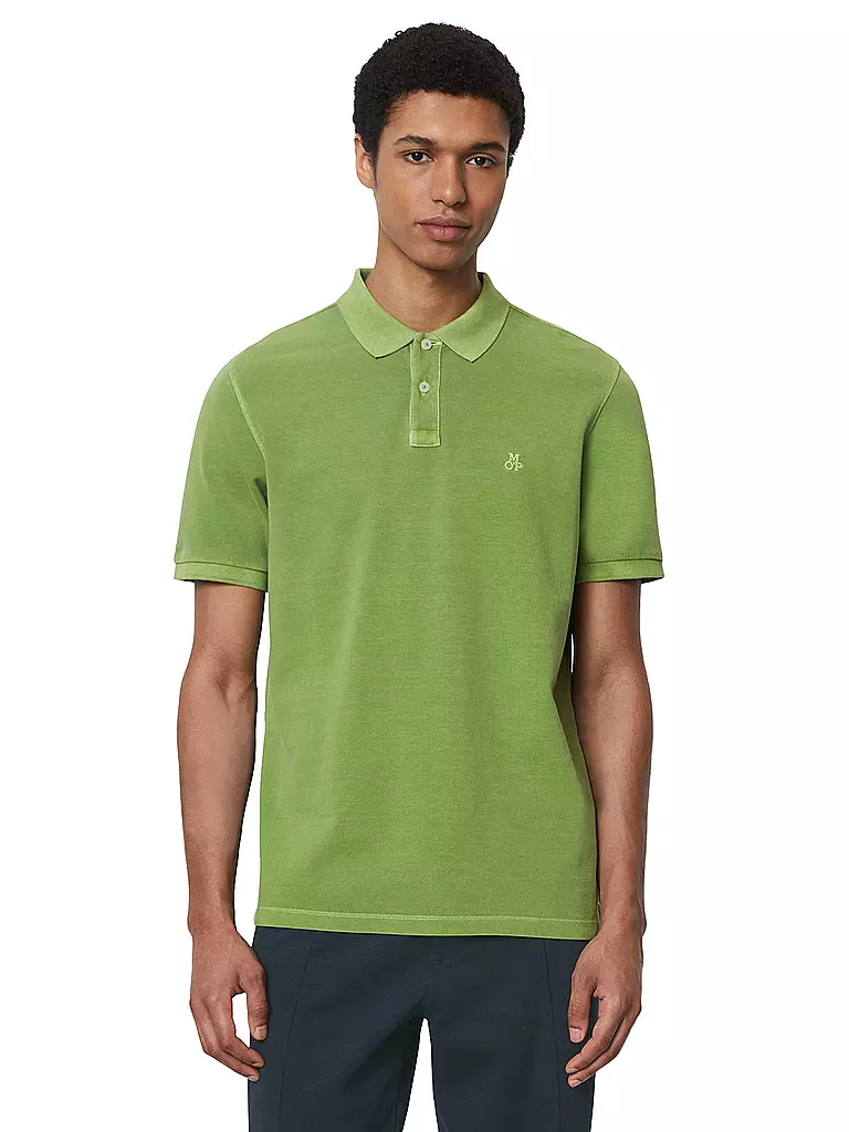MARC O'POLO Poloshirt Regular Fit dunkelgrün