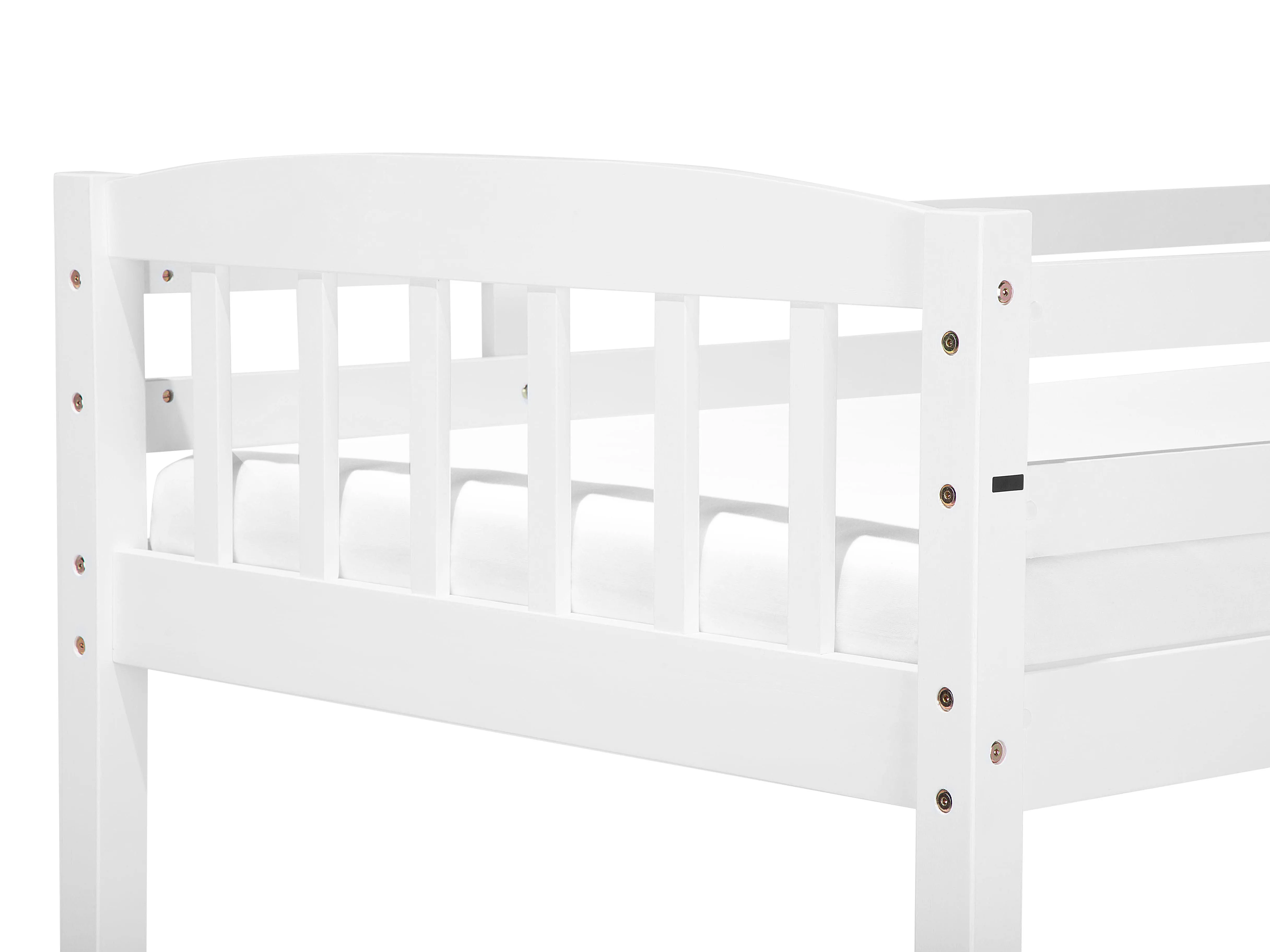 Hoogslaper met laden Dennenhout REVIN 90 x 200 cm Wit