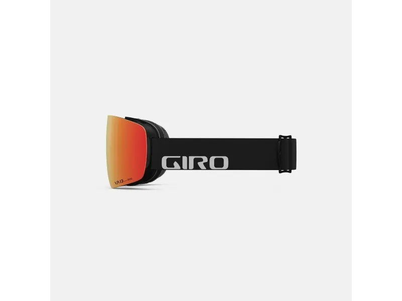 Giro Contour RS Vivid, Unisex, Cylindrisk (flad) linse, Sort, Rød, One size