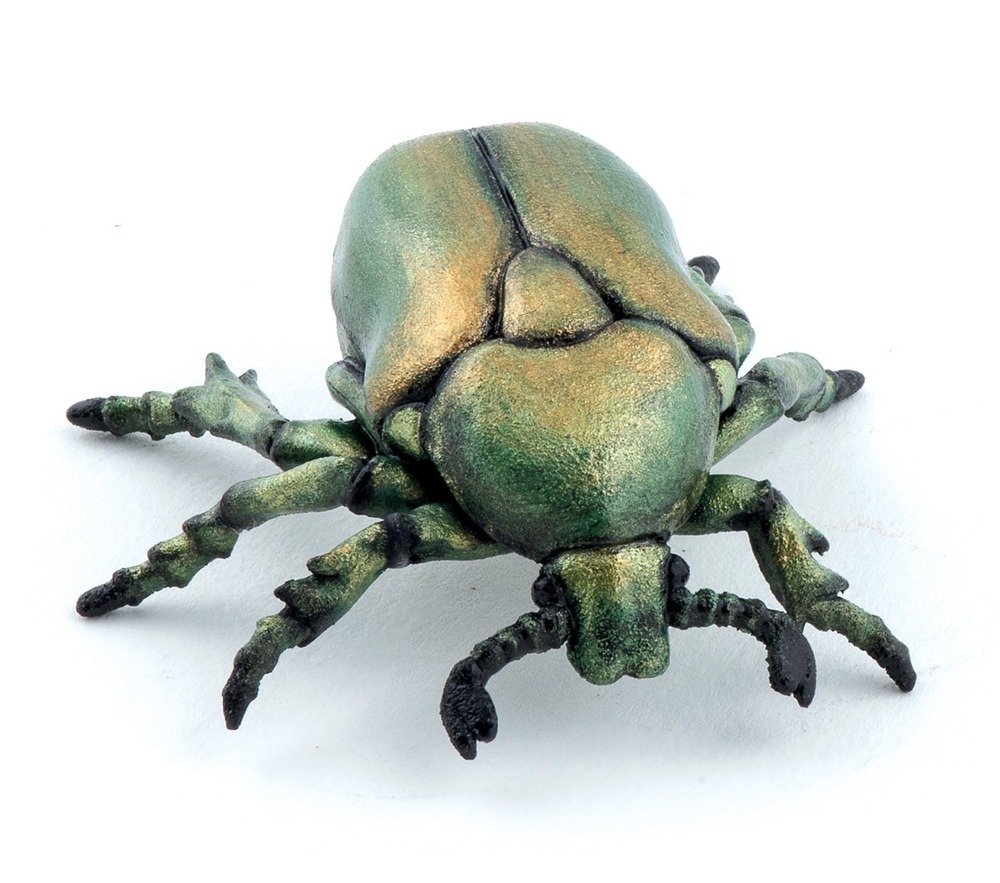 Figurine cétoine dorée
