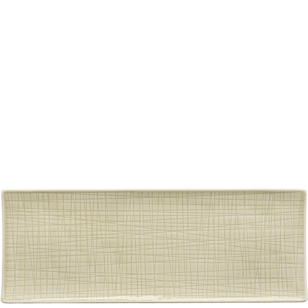 Mesh Colours Cream Platte 34 x 13 cm flach