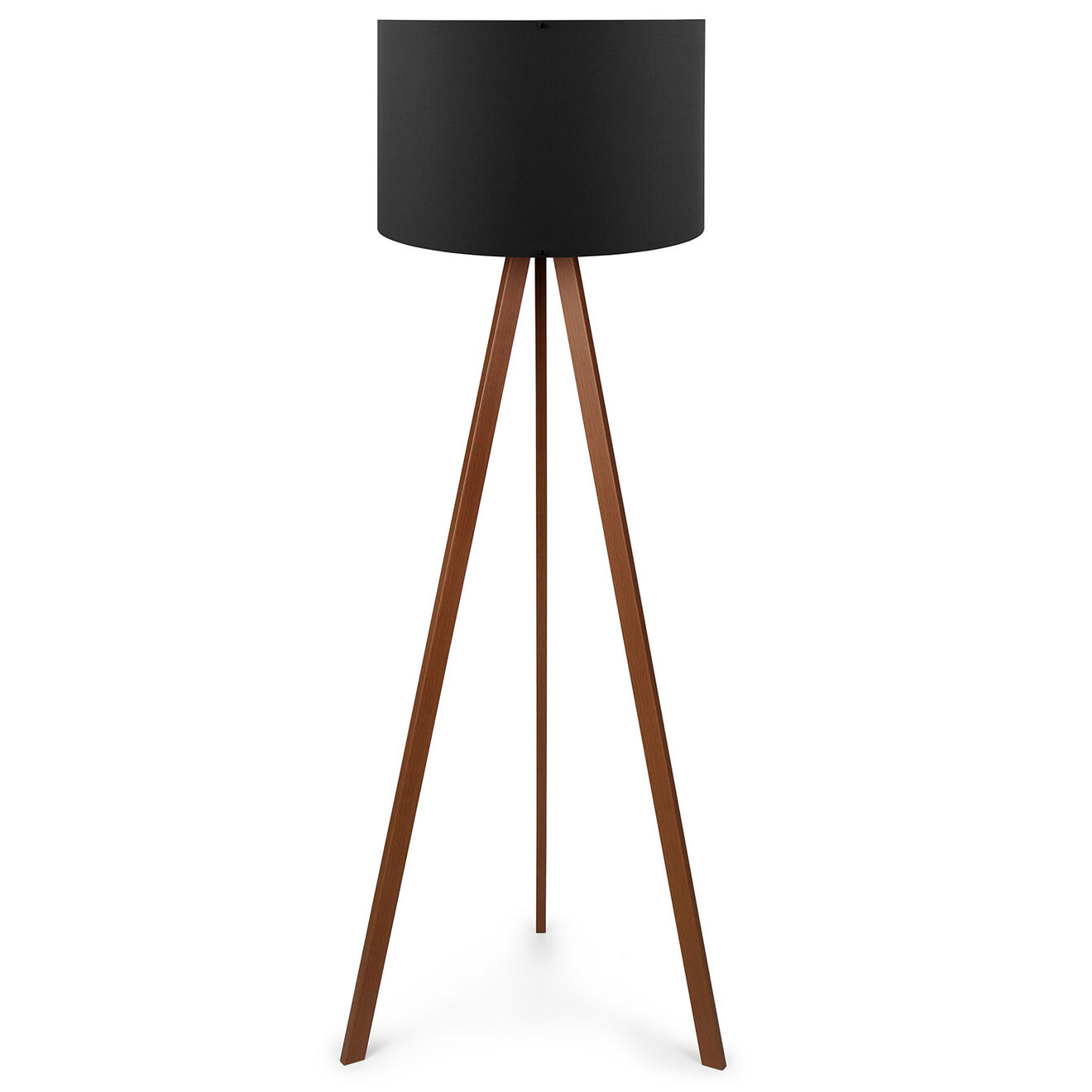 Opviq Lampadaire Ayd noir/brun - 38x140 cm