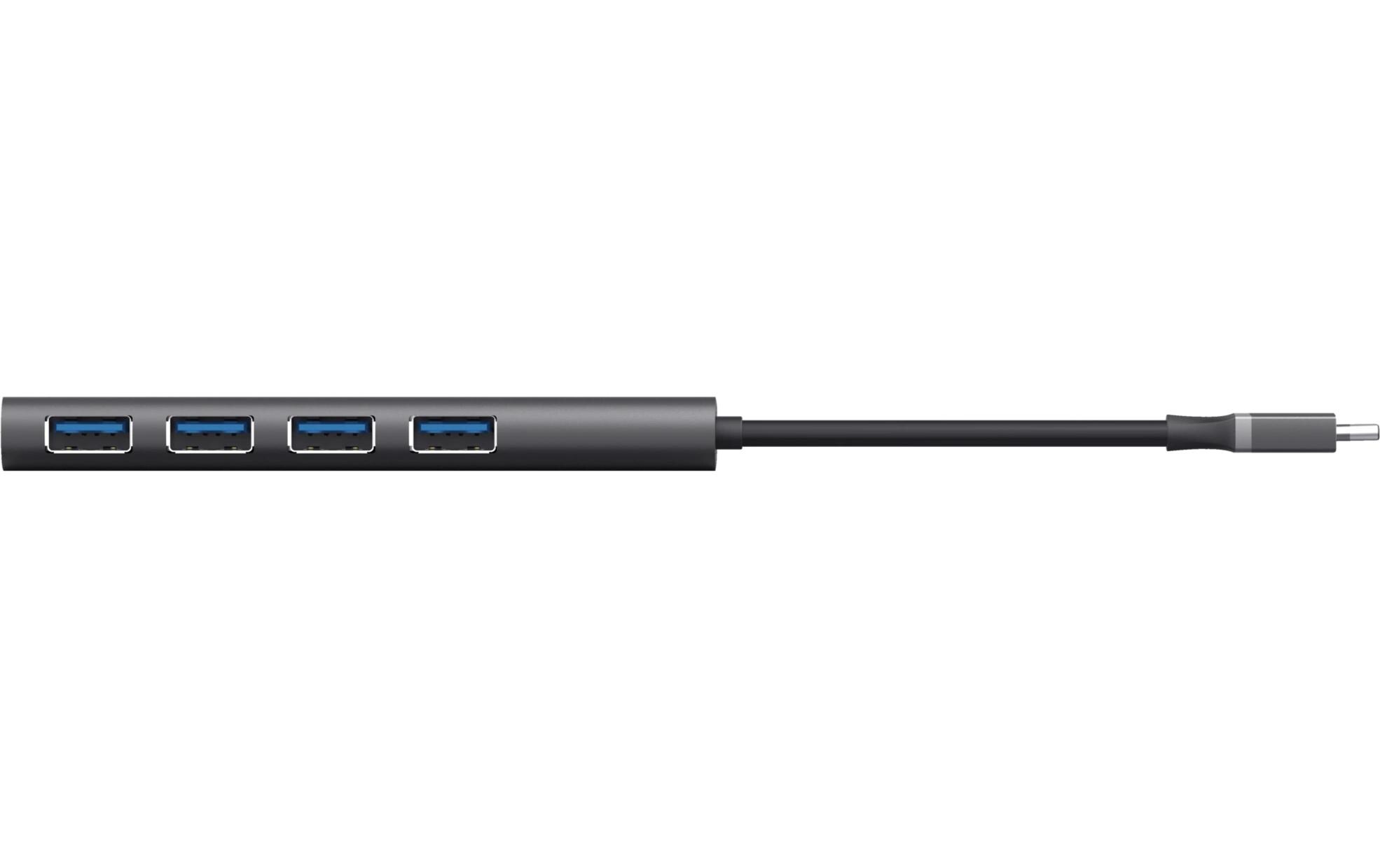 Halyx USB-C zu USB-A Gen1 Hub 4PortEleganter USB-Hub aus Aluminium