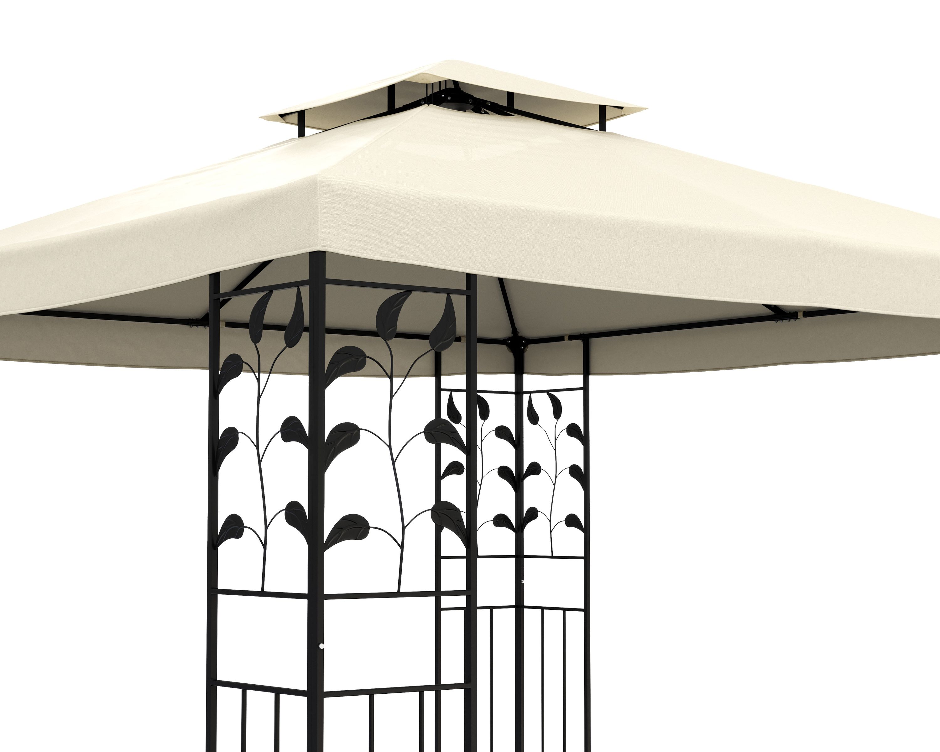 Gartenpavillon LILIA 3 x 3 m beige