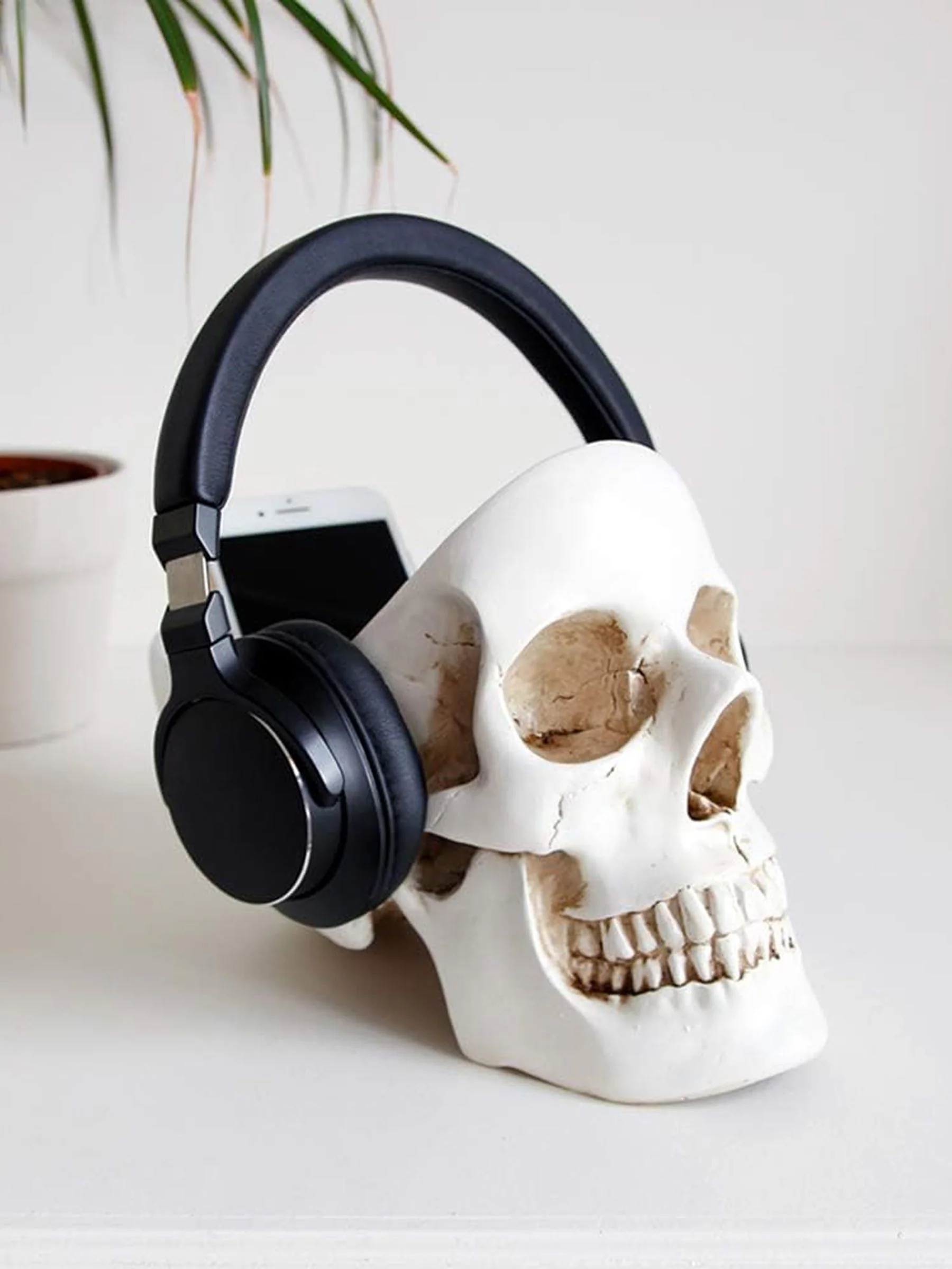 Suck UK White Skull Tidy