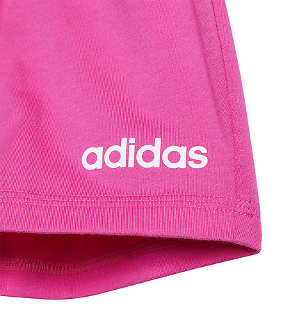 adidas Performance T-Shirt/Shorts - 160 - Pink/Weiß