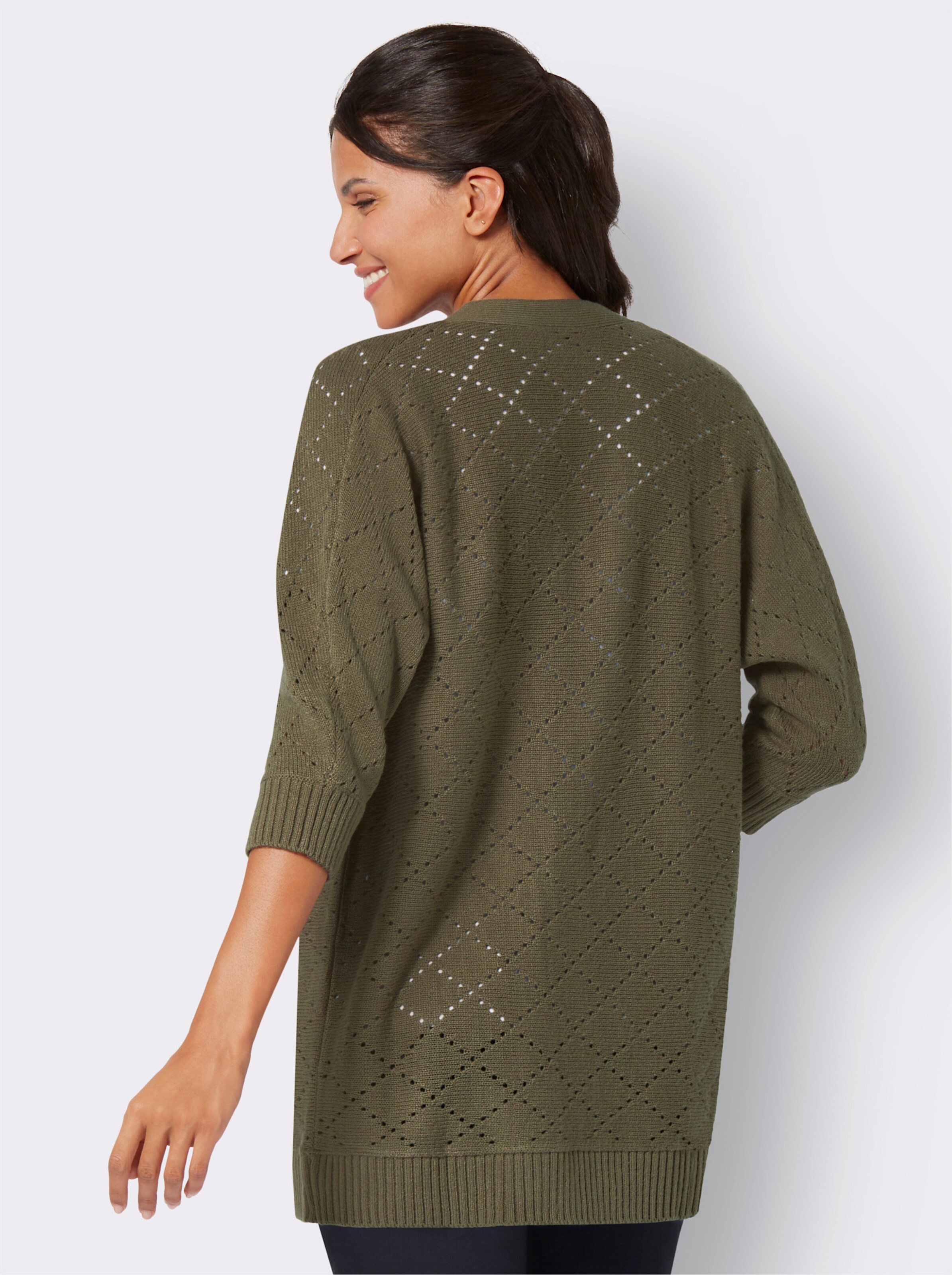 Ajourstrickjacke