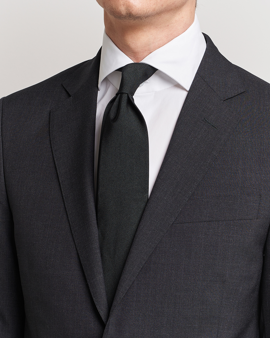 Amanda Christensen Plain Classic Tie 8 cm Black