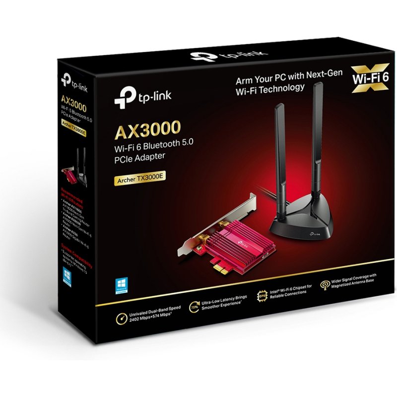 TP-Link Archer TX3000E Interne WLAN / Bluetooth 2402 Mbit/s