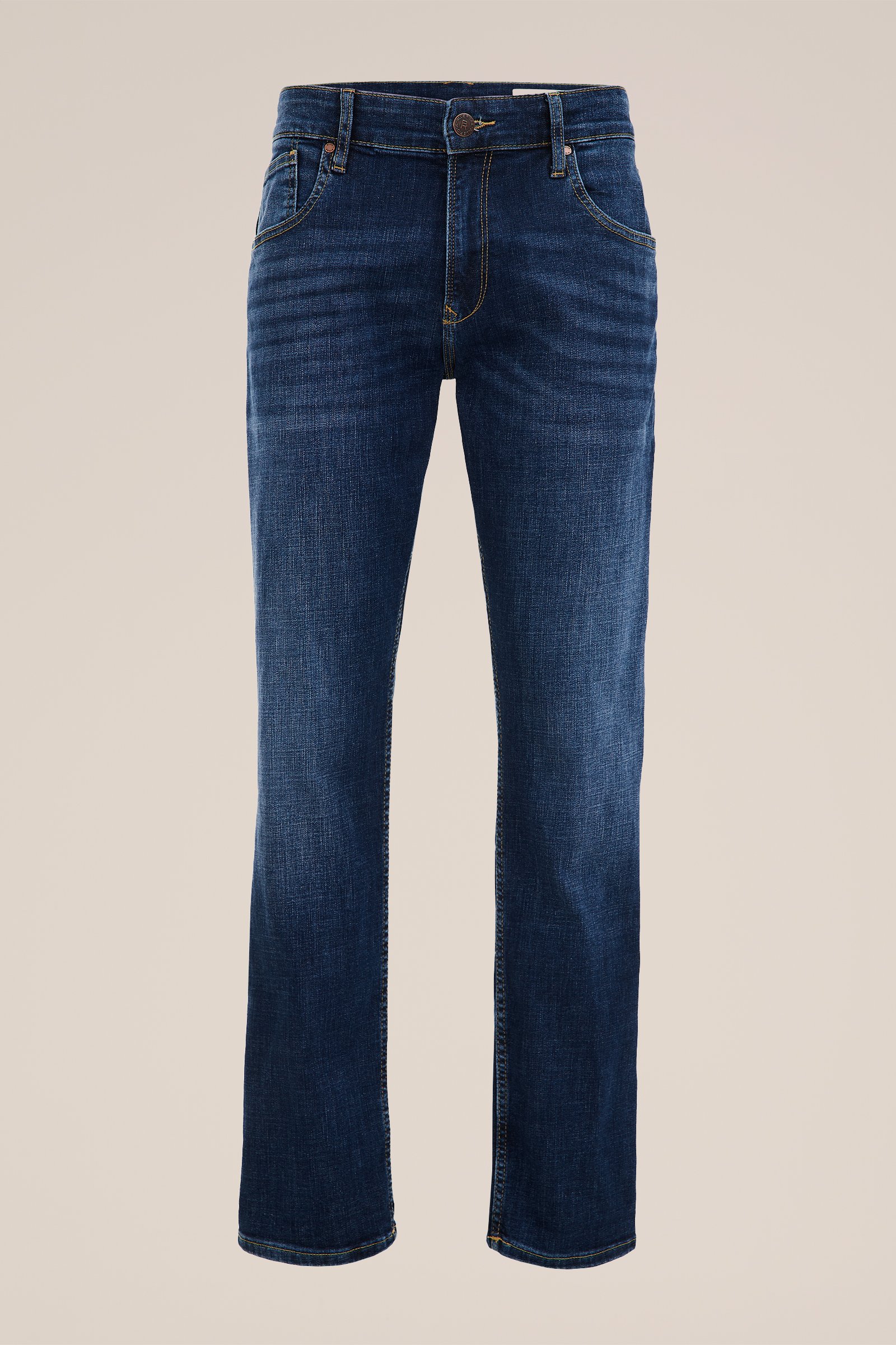 regular fit jeans met comfortstretch Blue Ridge Donkerblauw