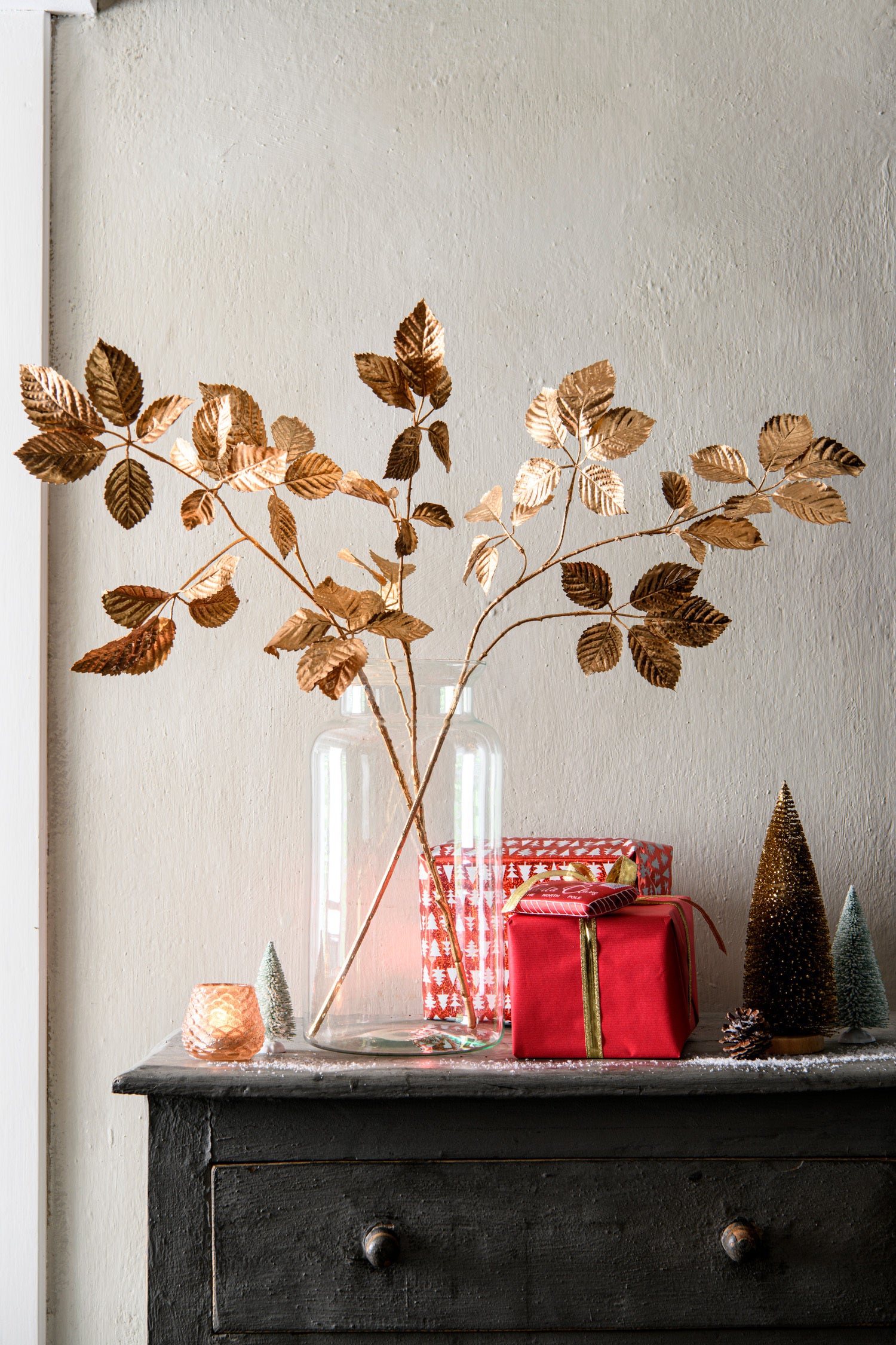 Jasaco Pure kunsttak Herfstblad 112 cm goud